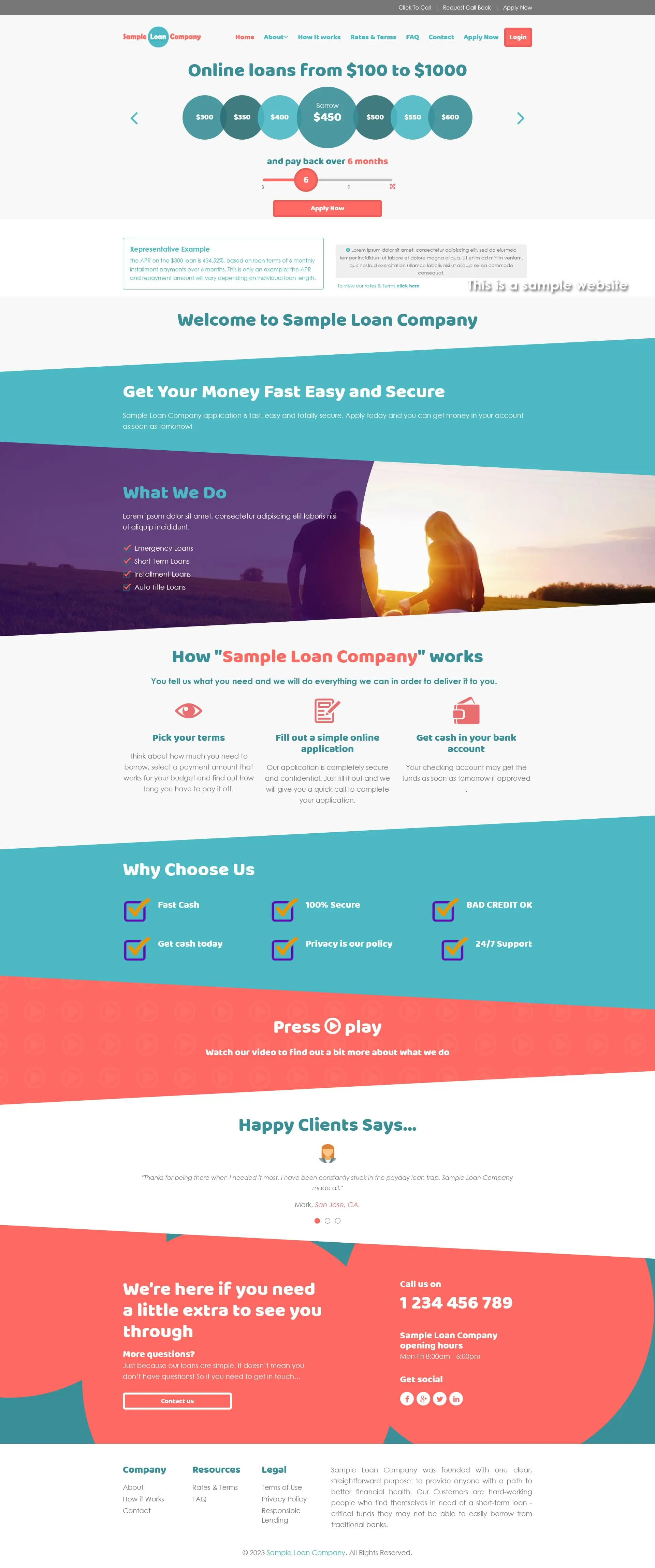 Responsive SparLMS template