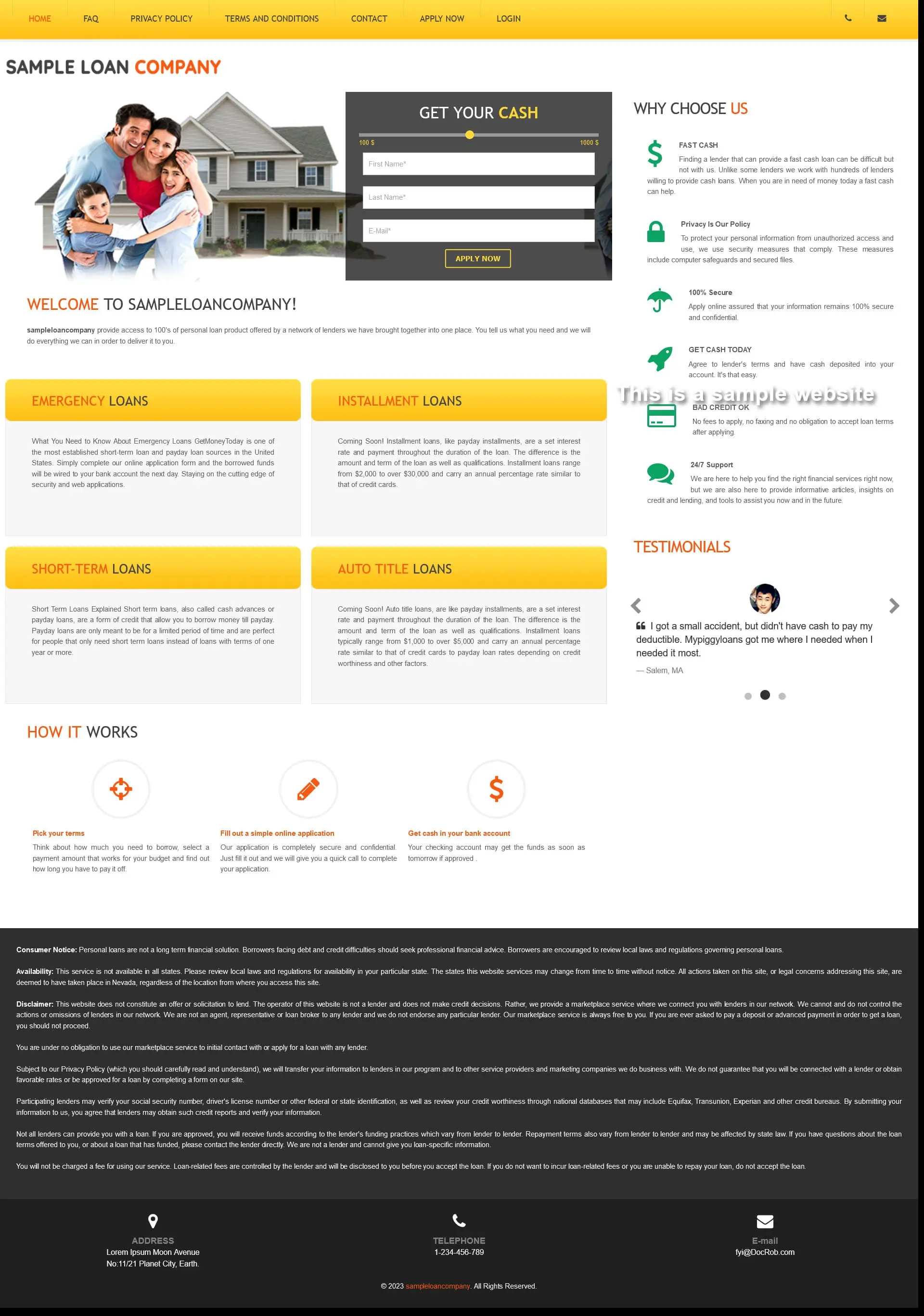 Responsive SparLMS template