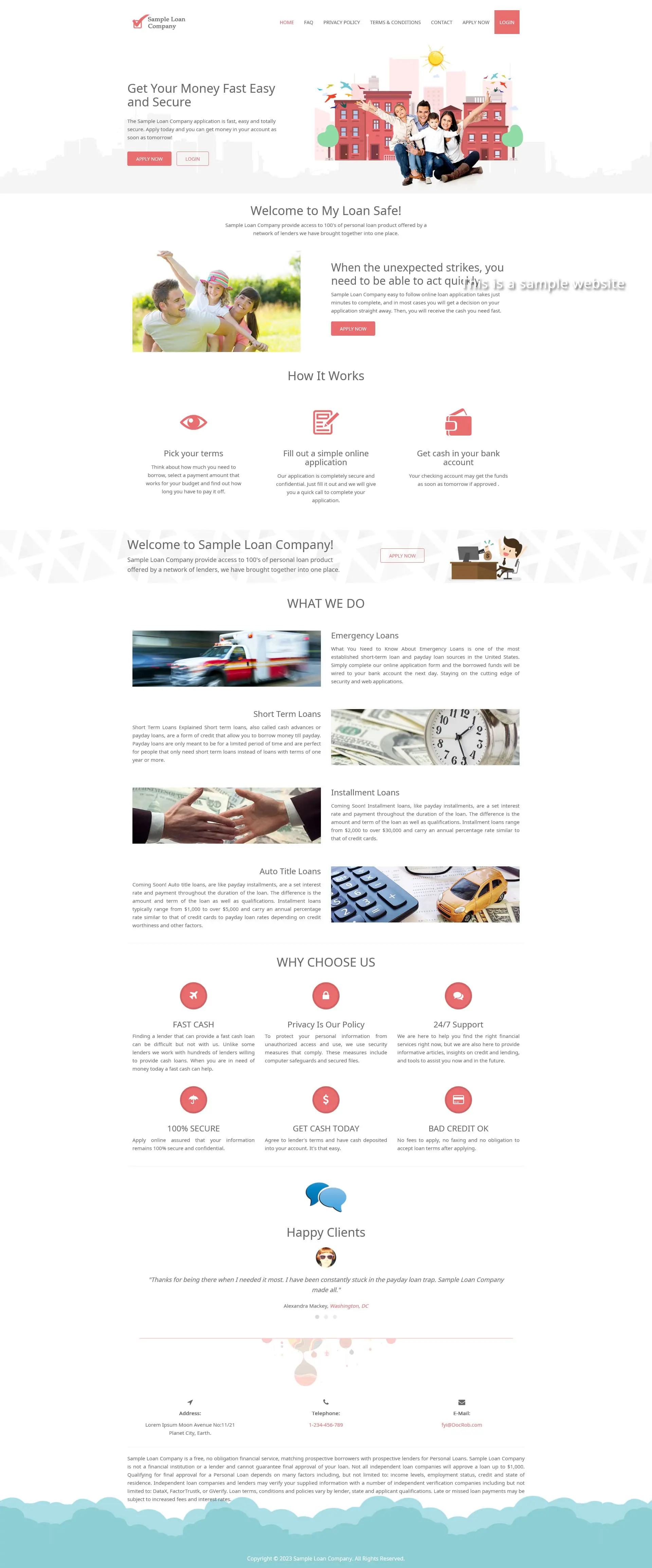 Responsive SparLMS template