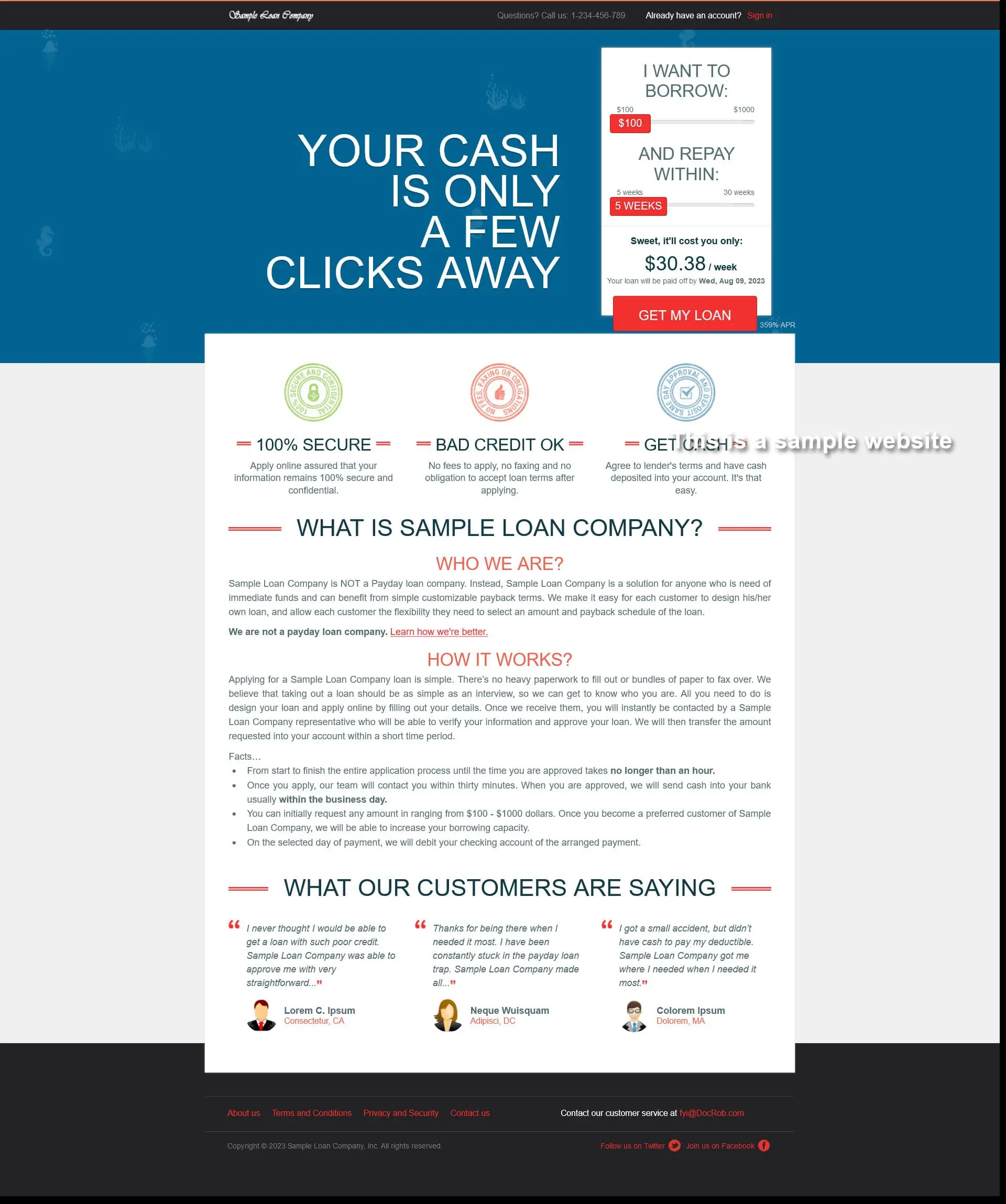 Responsive SparLMS template