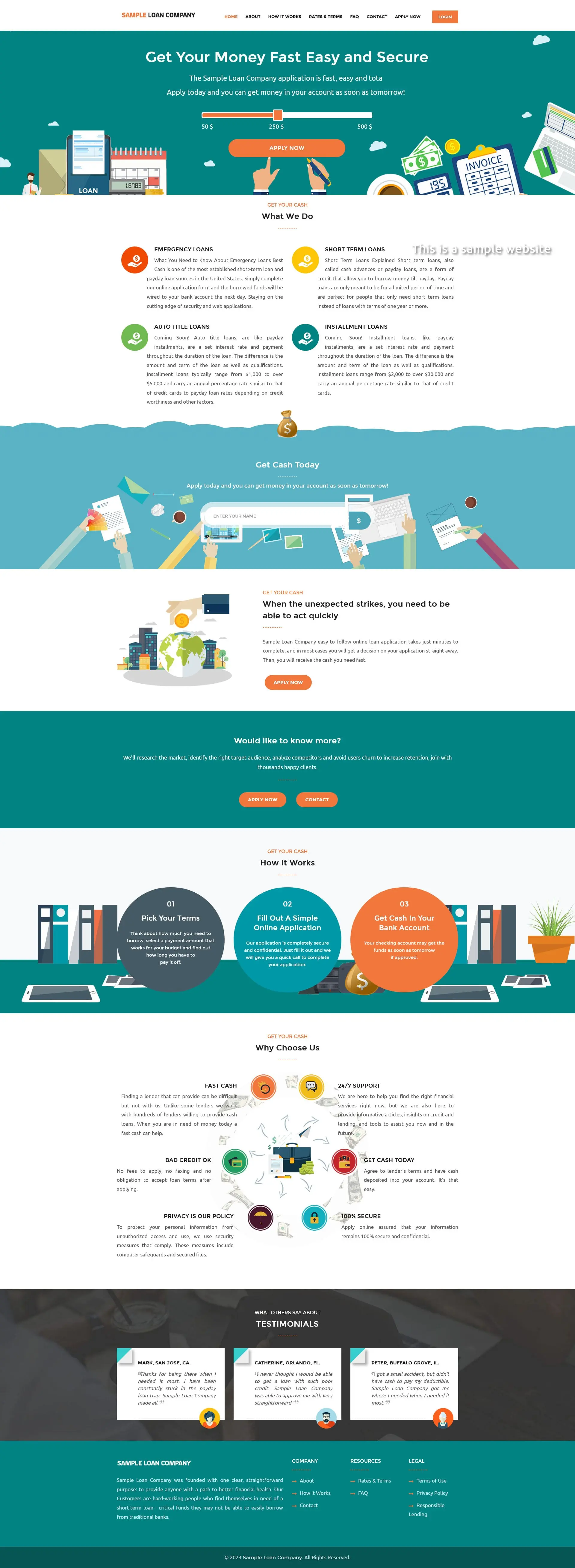 Responsive SparLMS template