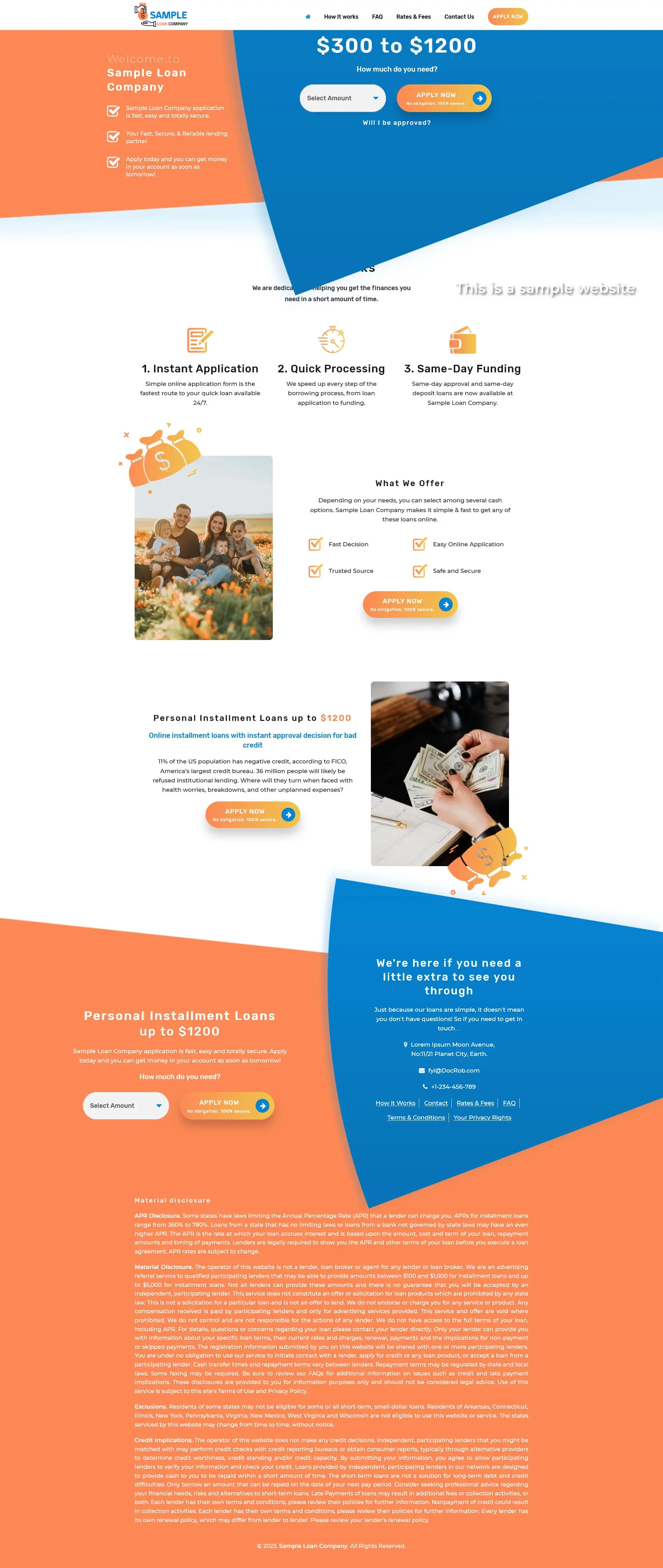 Responsive SparLMS template