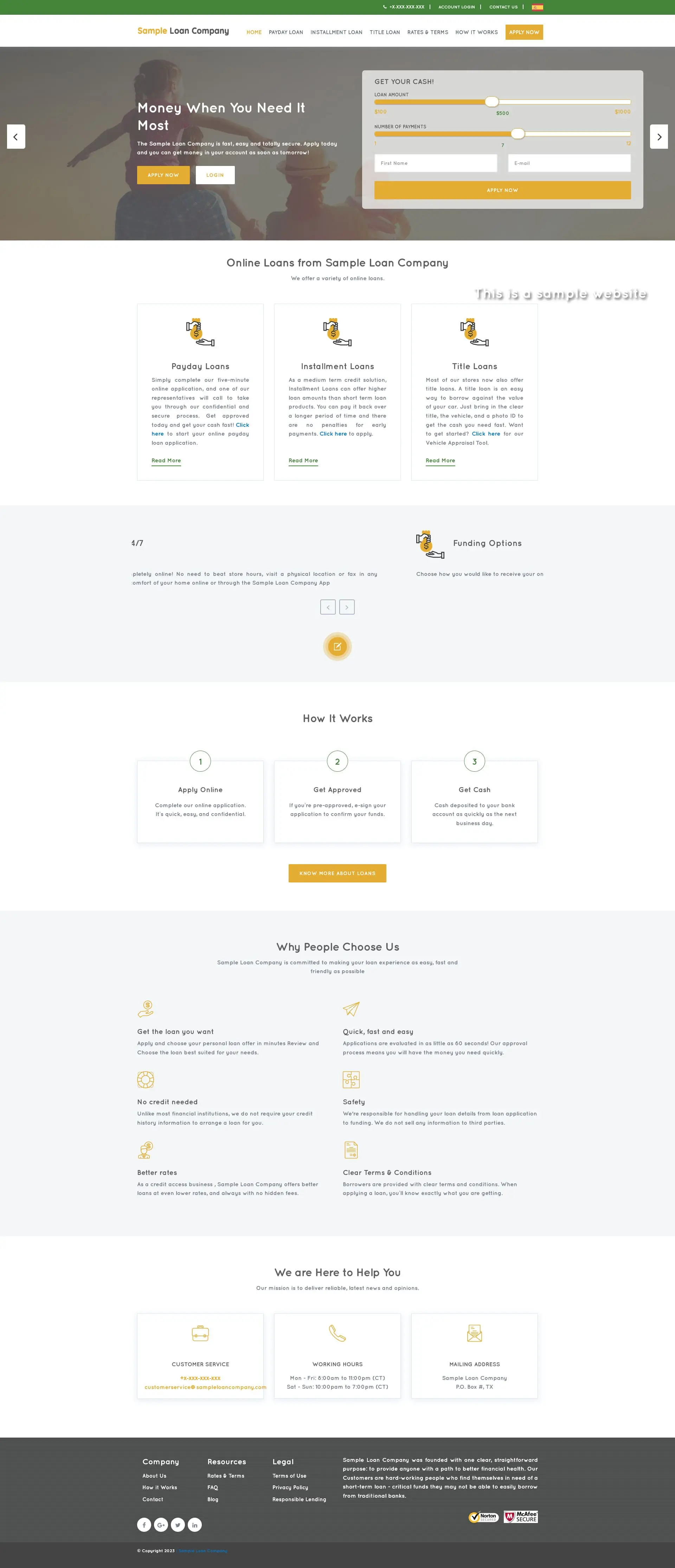 Responsive SparLMS template