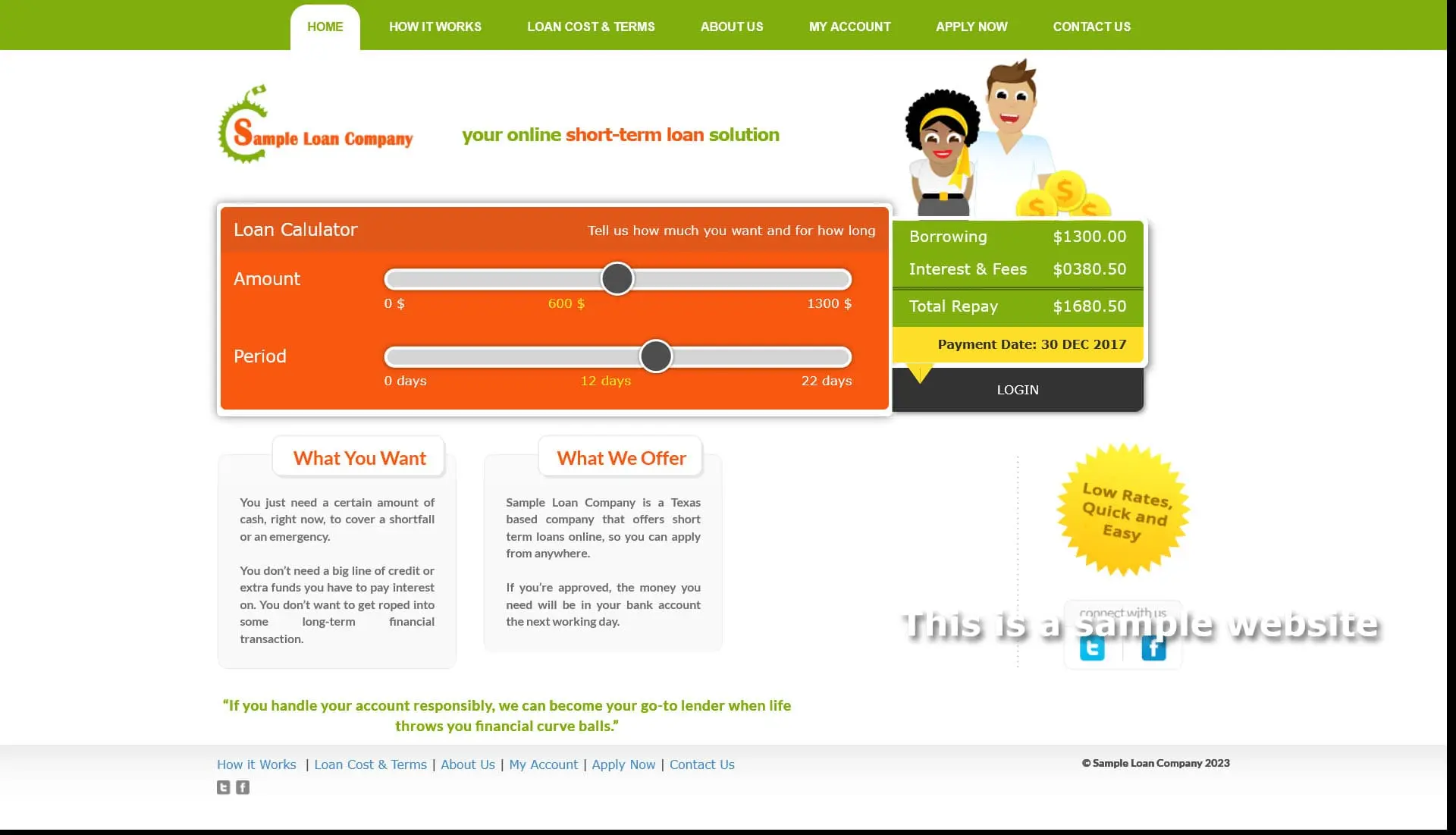 Responsive SparLMS template