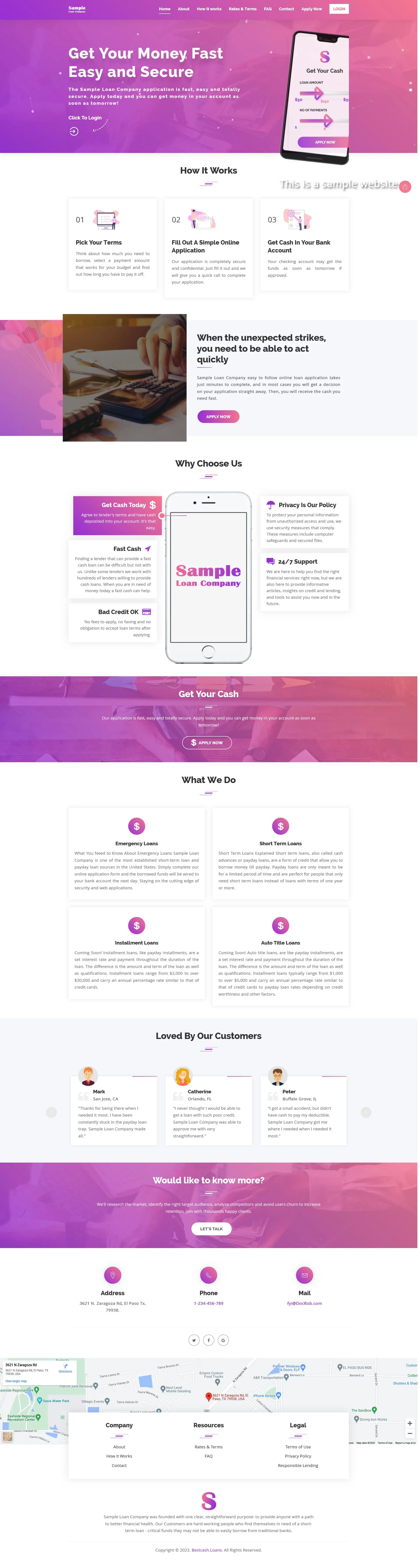 Responsive SparLMS template
