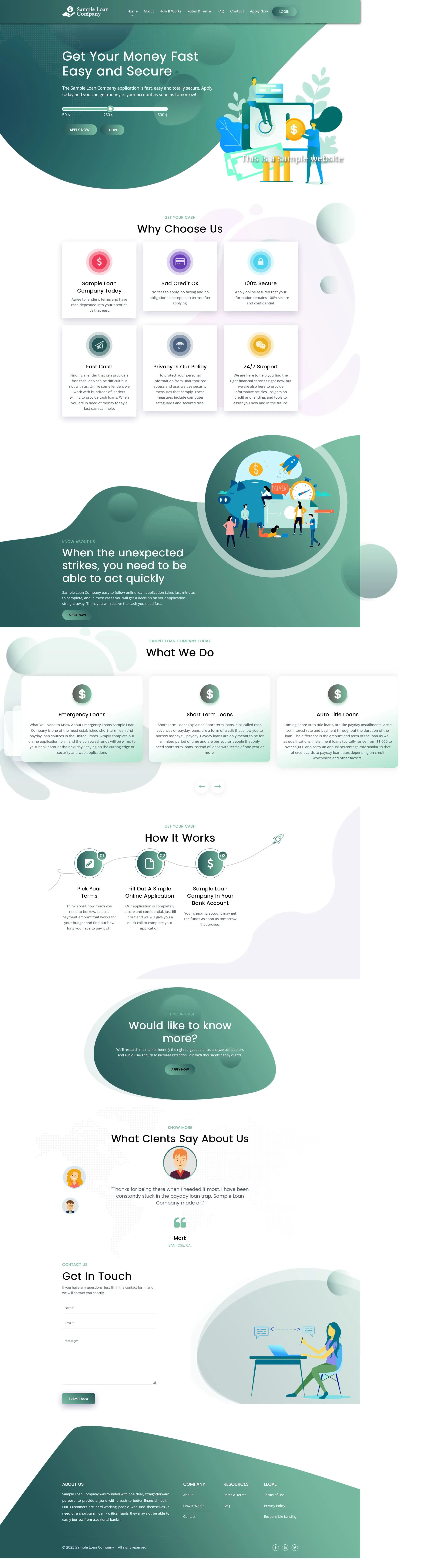 Responsive SparLMS template