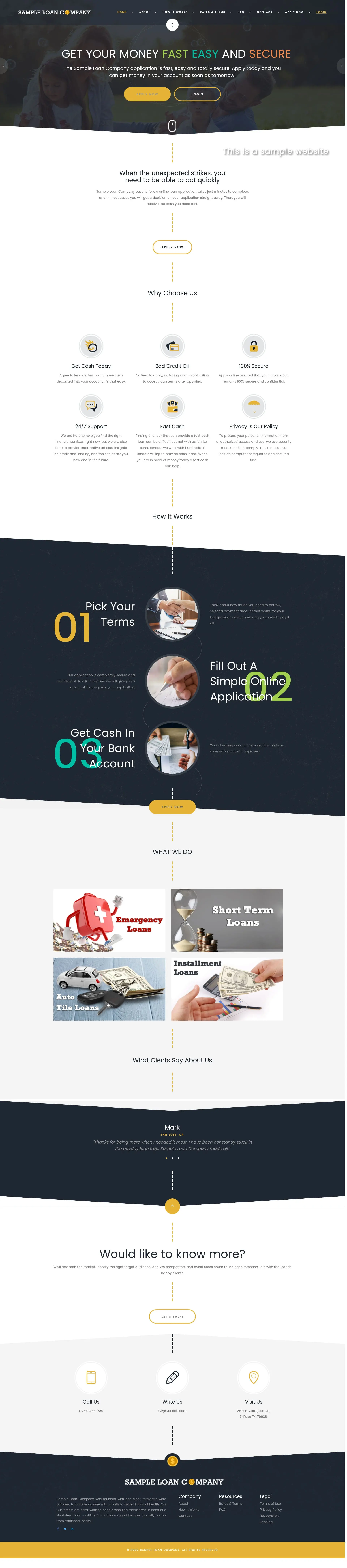 Responsive SparLMS template