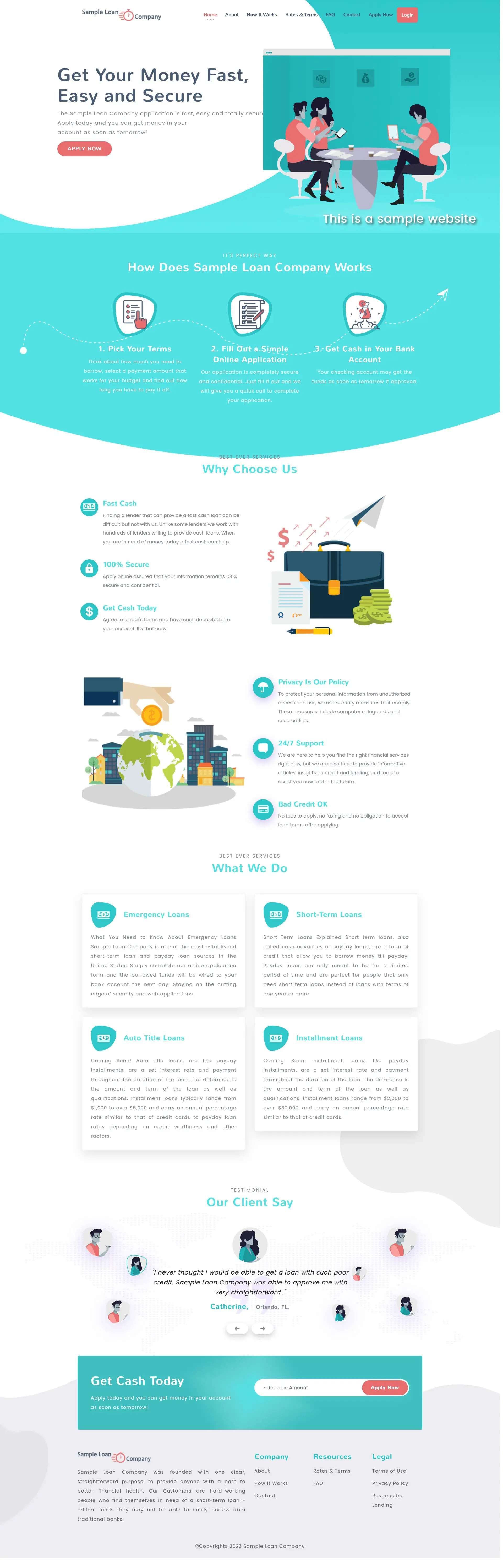 Responsive SparLMS template
