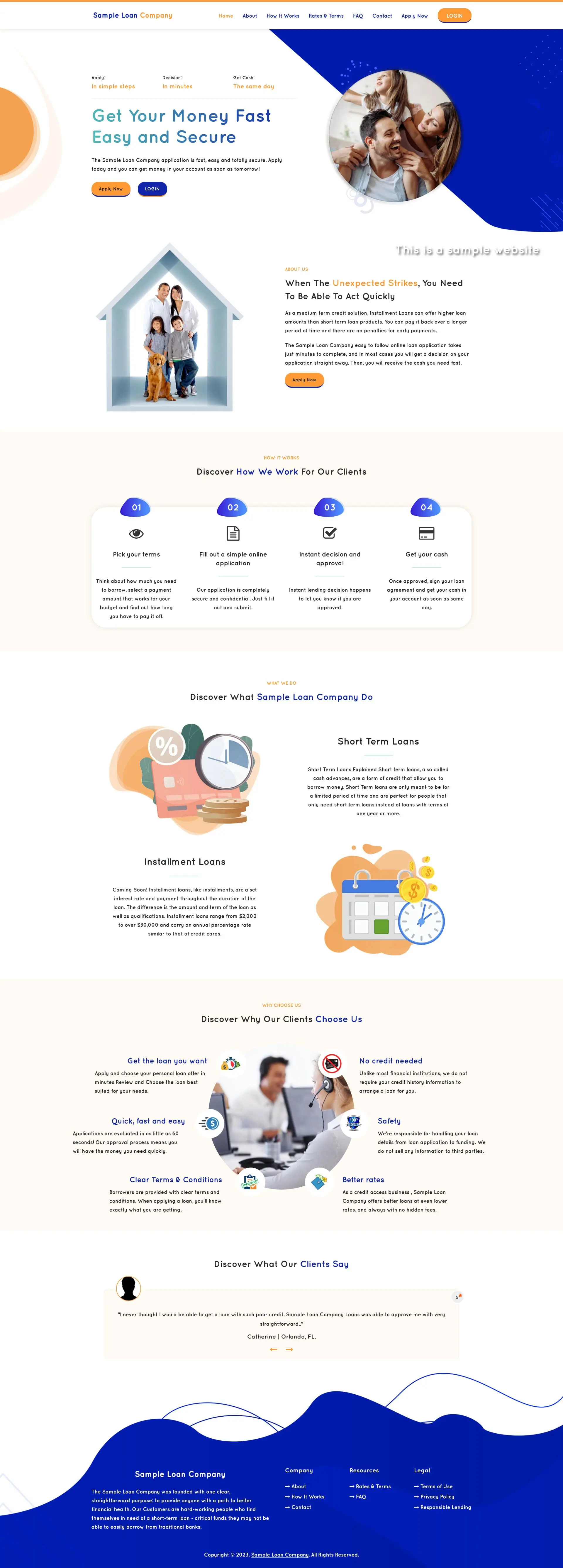 Responsive SparLMS template