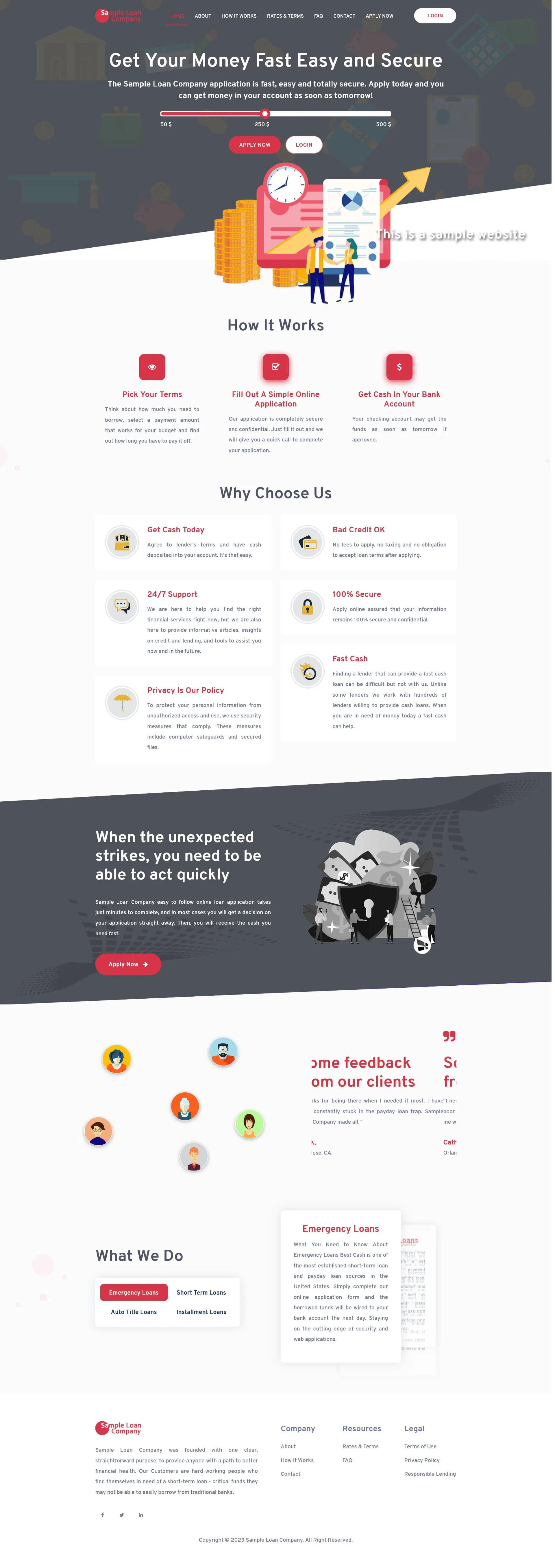 Responsive SparLMS template