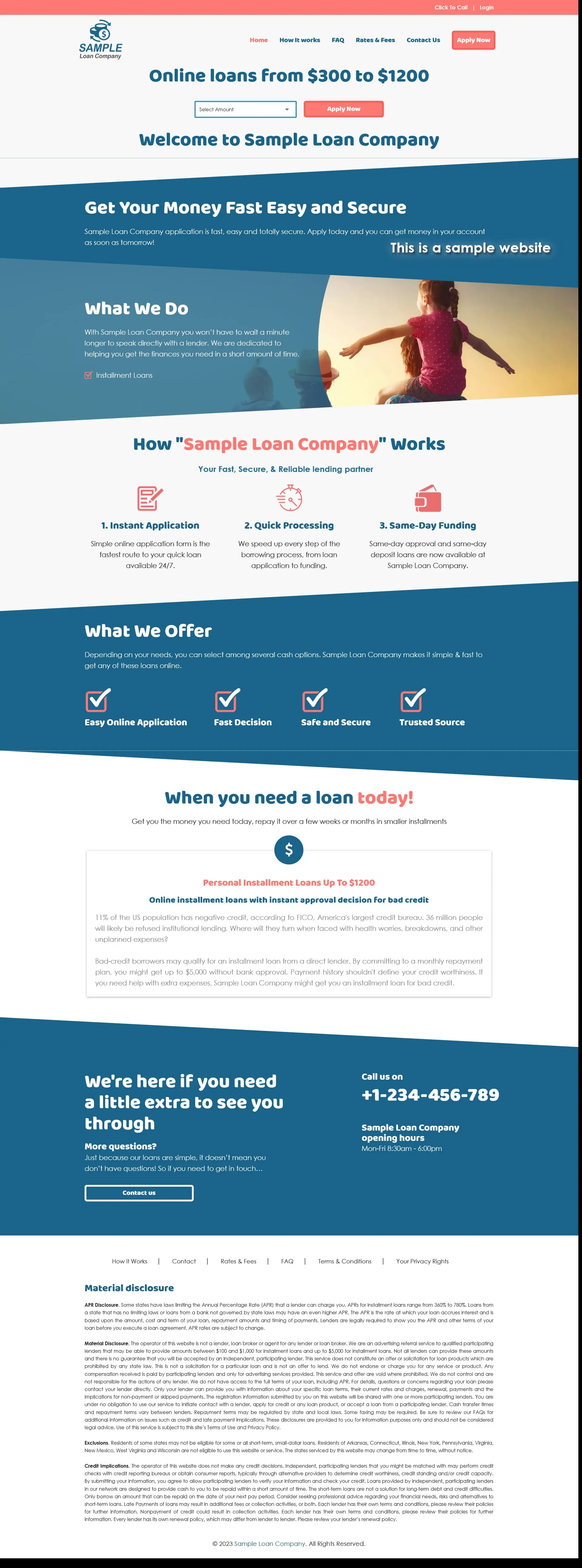 Responsive SparLMS template