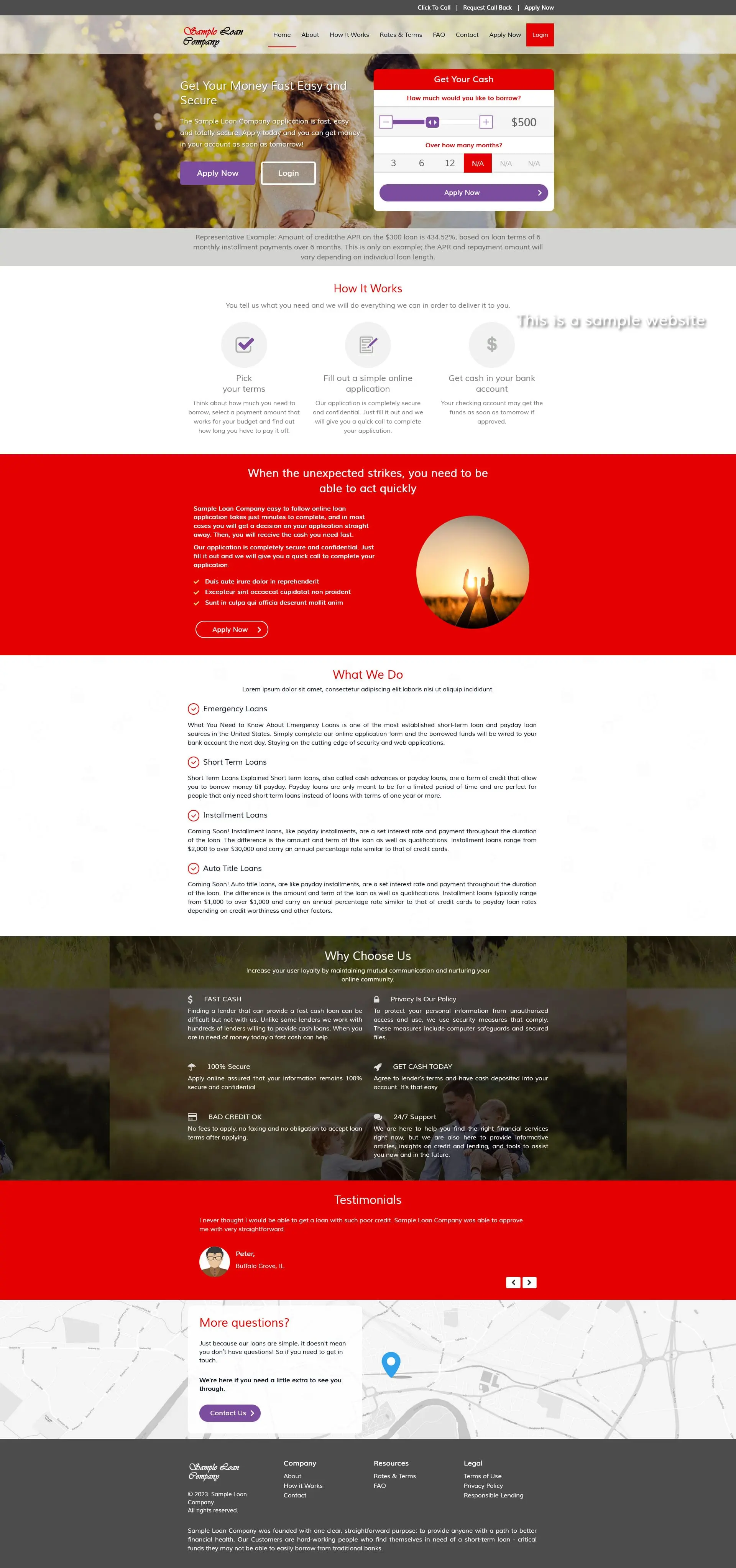 Responsive SparLMS template