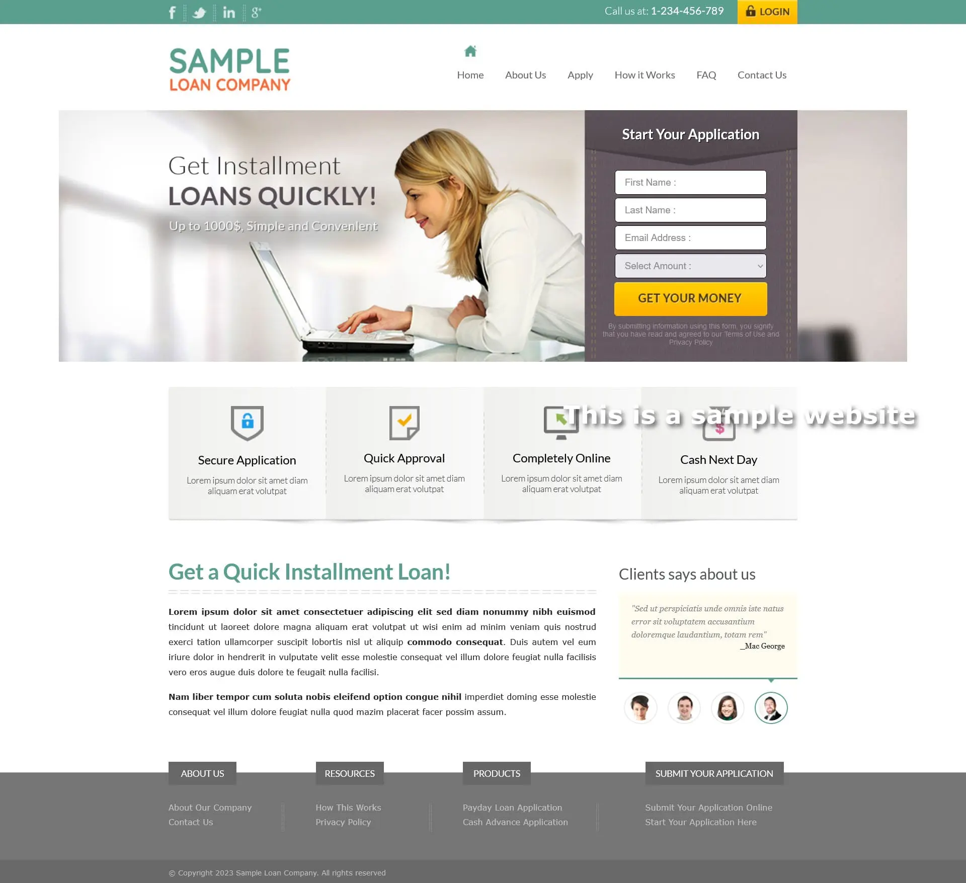 Responsive SparLMS template