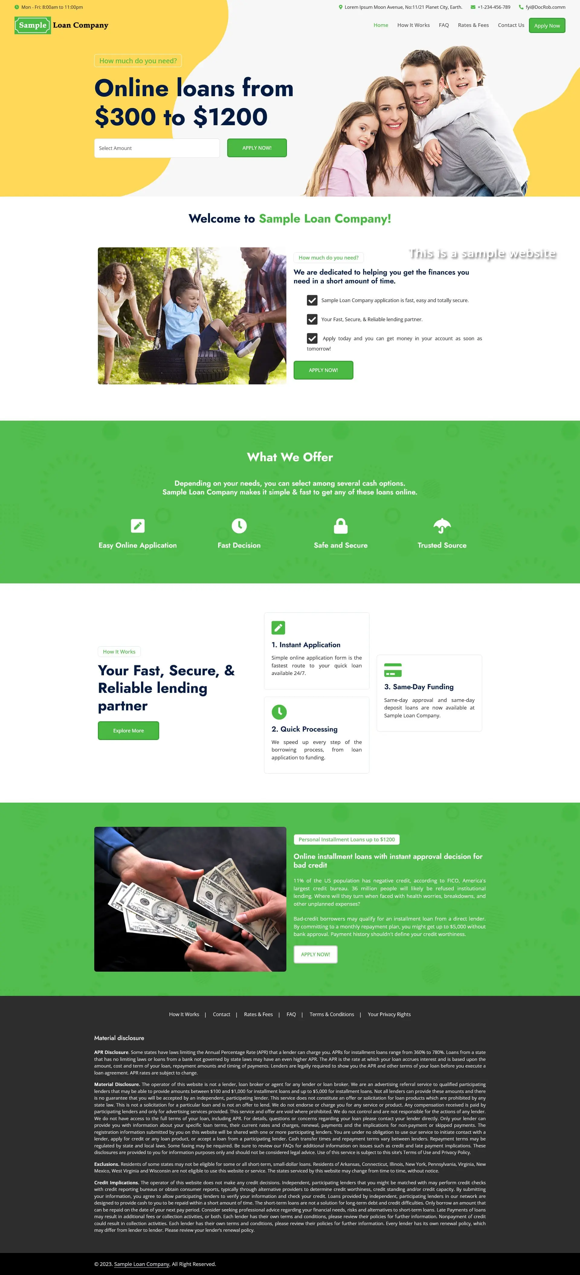 Responsive SparLMS template
