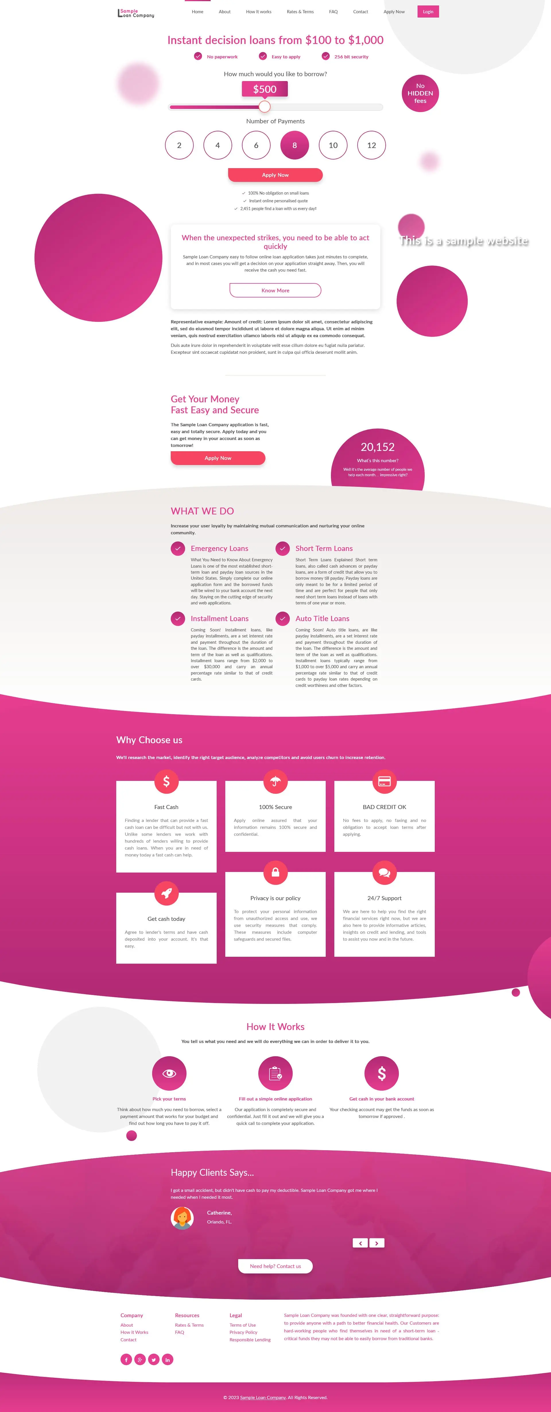 Responsive SparLMS template