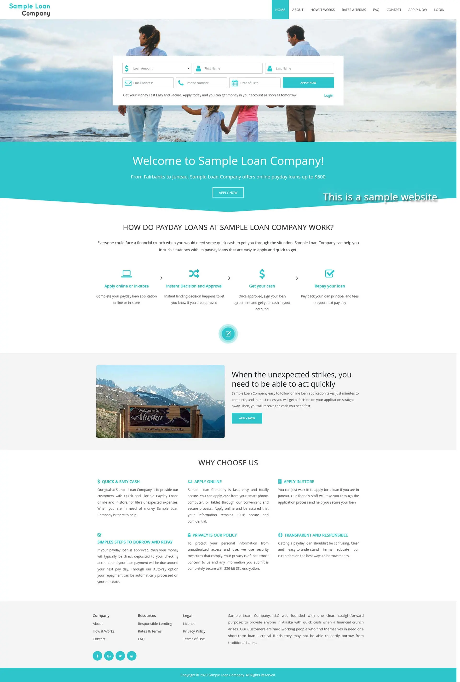 Responsive SparLMS template